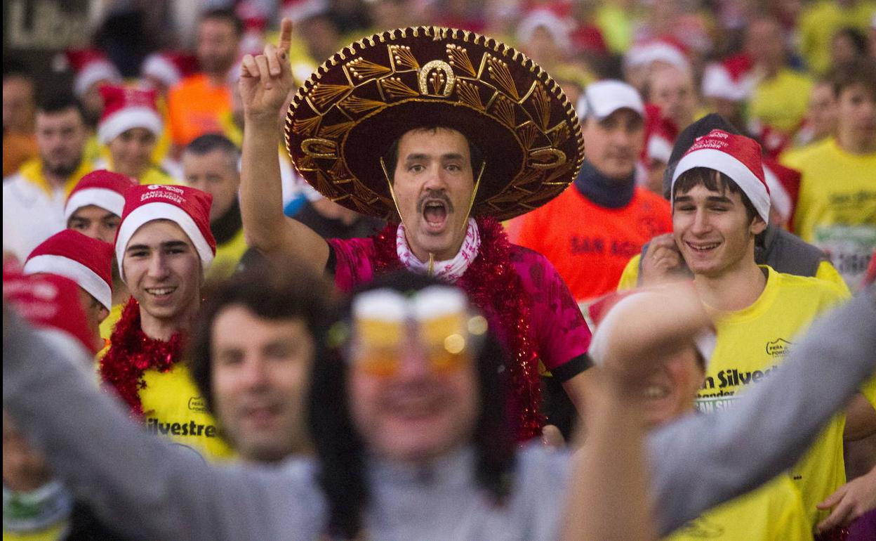 Imagen de la San Silvestre de Santander del pasado año.