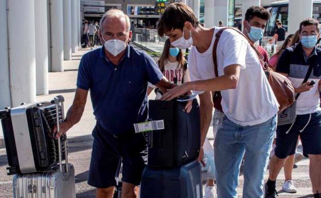 Turistas alemanes en Canarias. 