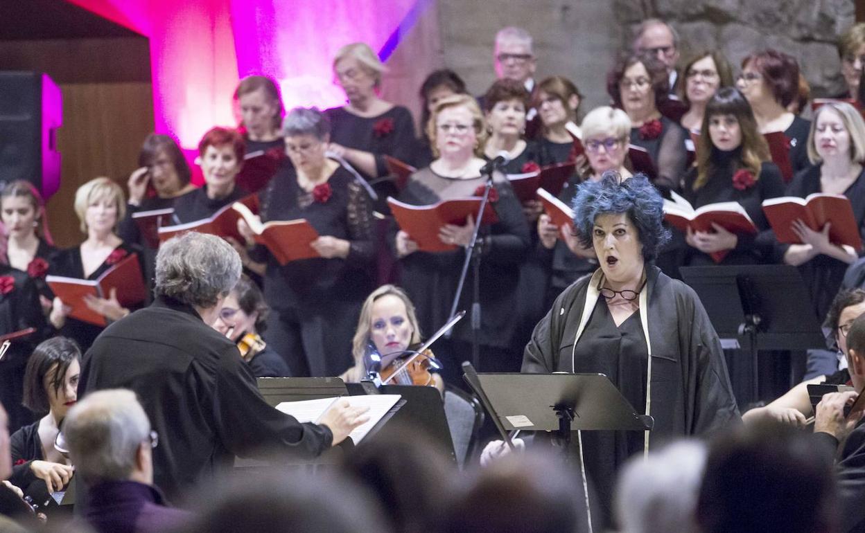 Un momento del concierto que se celebró el año pasado en la iglesia de los Franciscanos de Santander