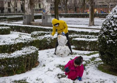 Imagen secundaria 1 - Gran nevada en Madrid debido a la borrasca Filomena 