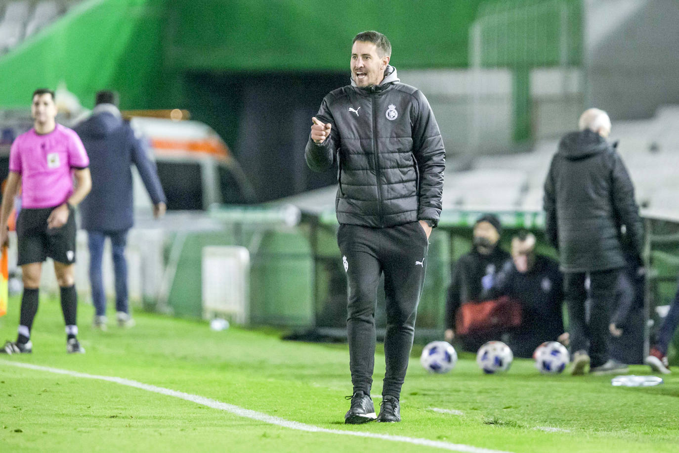 Solabarrieta, durante el partido del domingo ante el Amorebieta.