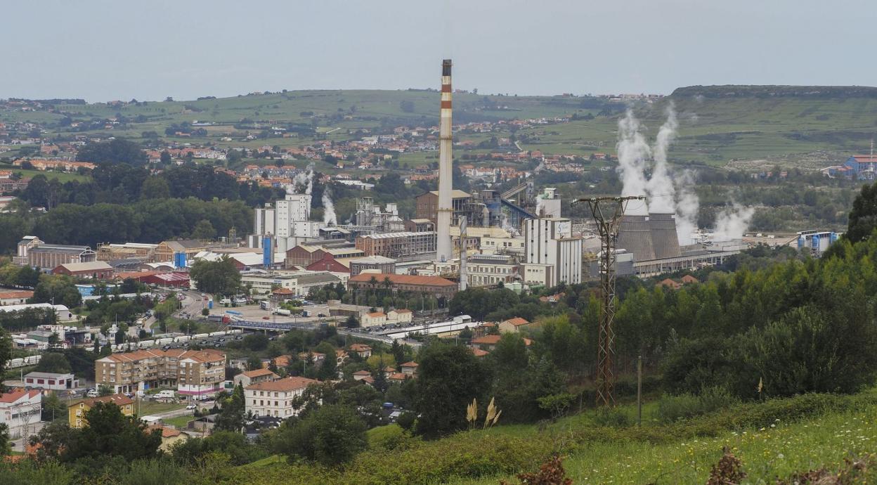 Instalaciones de Solvay en la localidad cántabra de Barreda. 