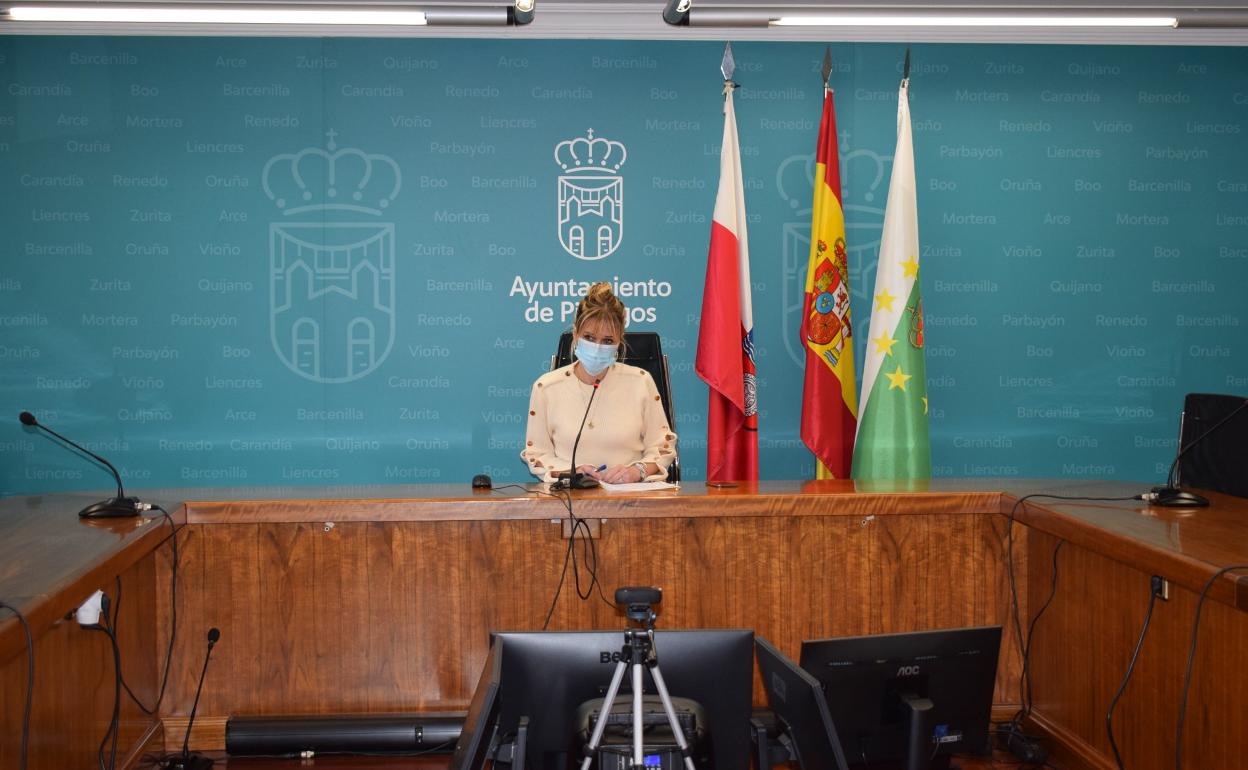 Uno de los momentos del Pleno ordinario del pasado viernes, celebrado de manera telemática. 