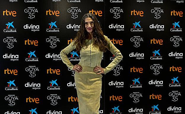 Ángela Molina posa antes de la rueda de prensa del Goya de Honor.