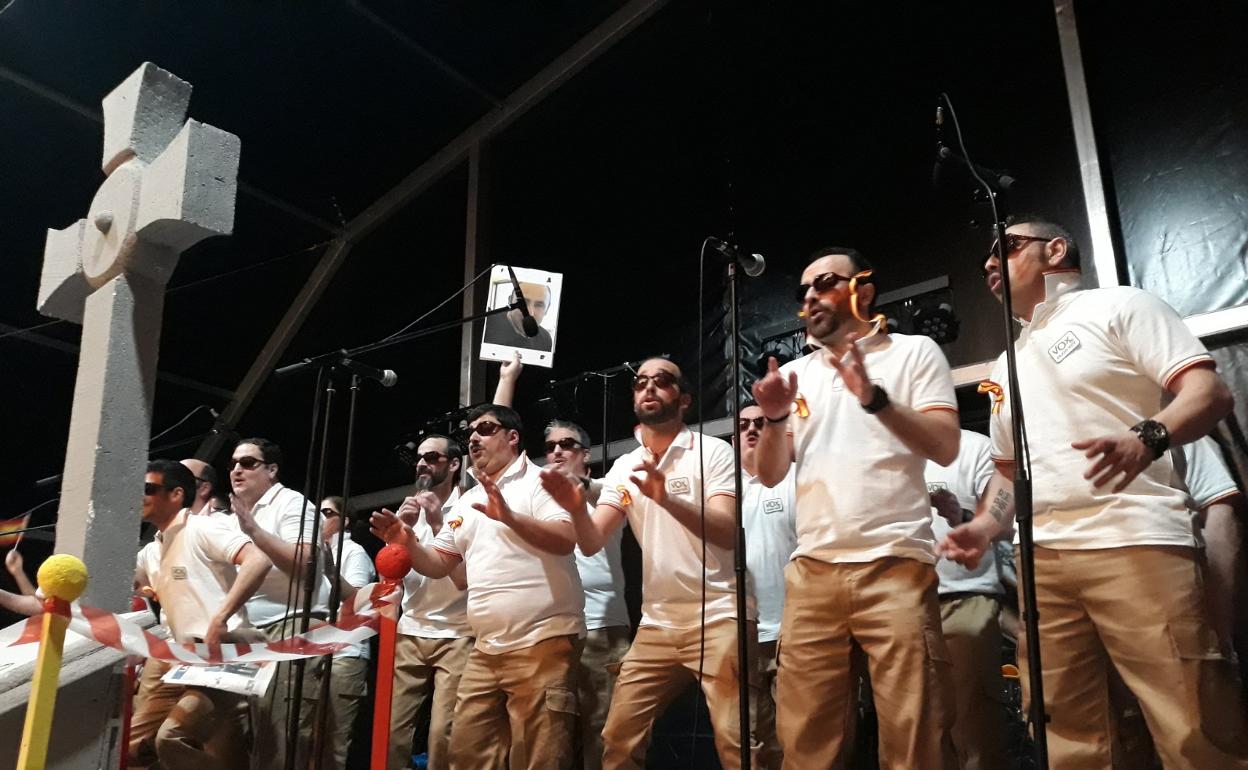 Actuación de chascarrillos en carnavales anteriores.