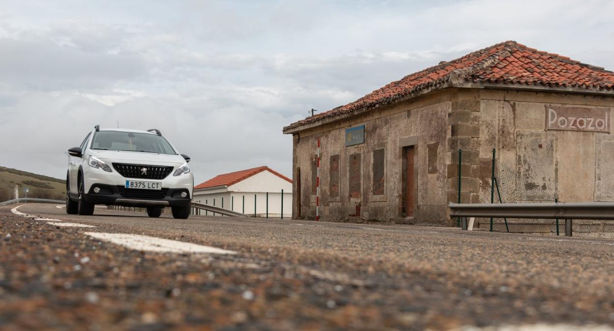 Uno de los tramos de la N-611 a su paso por la zona de Pozazal.