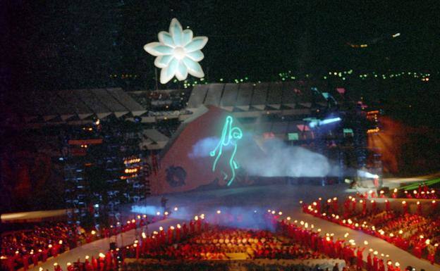 Ceremonia de inauguración de los Campeonatos del Mundo de Esquí 1996 en Sierra Nevada.