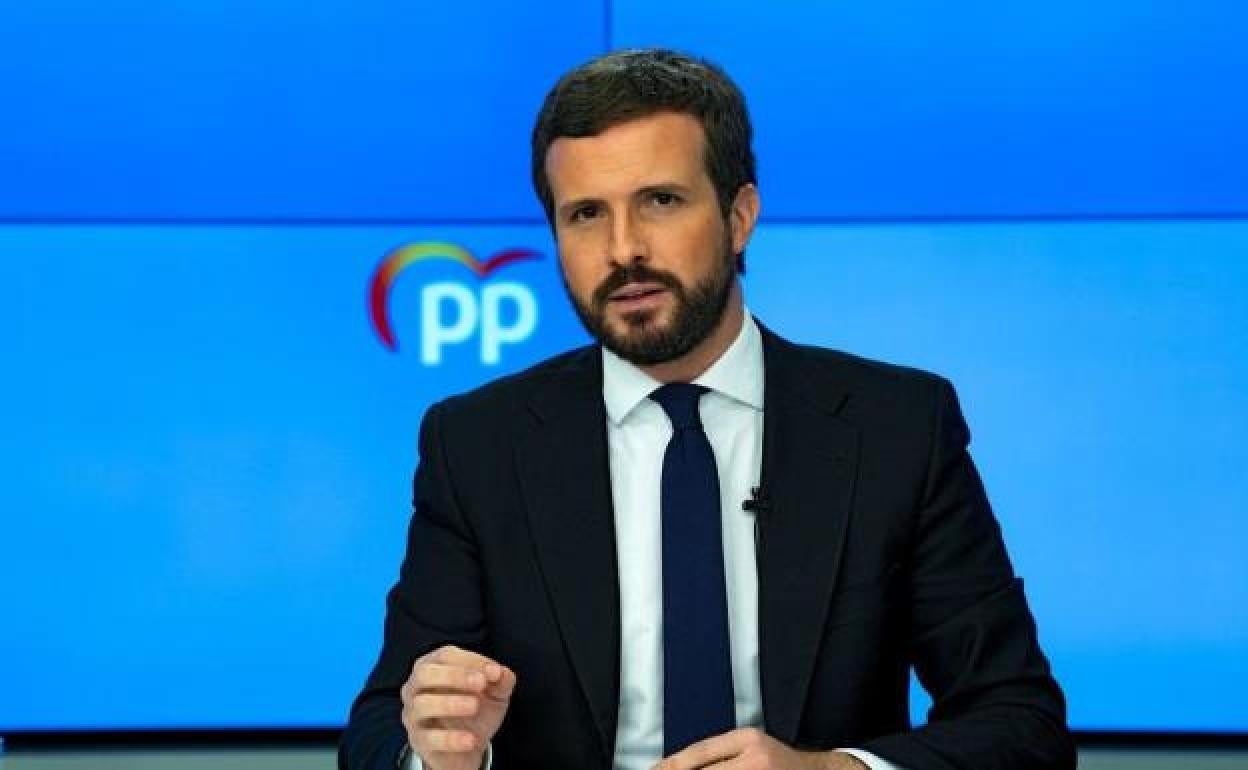 El líder del PP, Palo Casado. 