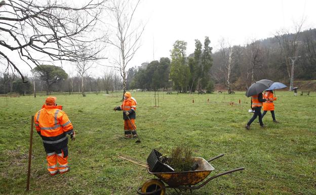 ACpT pide normas de uso para La Viesca y retirar la «barbaridad» de árboles plantados