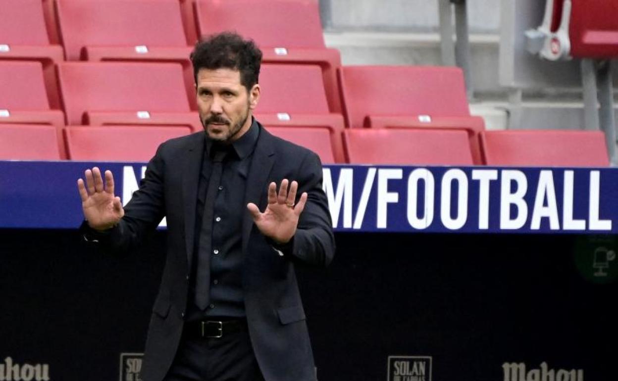 Diego Pablo Simeone, entrenador del Atlético. 