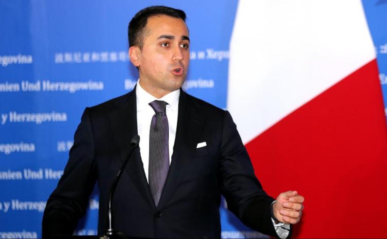 El ministro de Asuntos Exteriores italiano, Luigi Di Maio. 