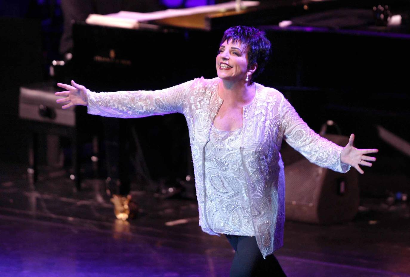 15/08/2007. Liza Minnelli, actriz y cantante, durante su actuación en el Palacio de Festivales.