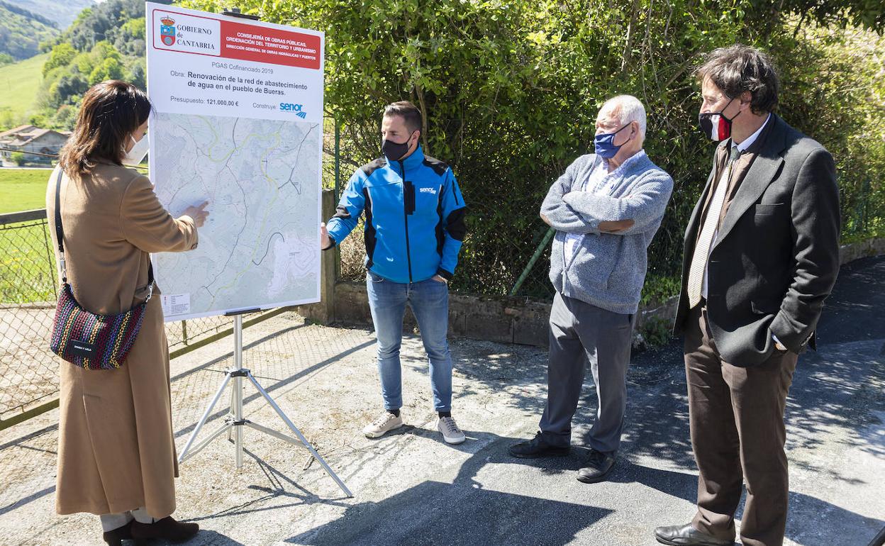 Finalizado el abastecimiento de Bueras y el tramo hasta Carasa en el municipio de Voto