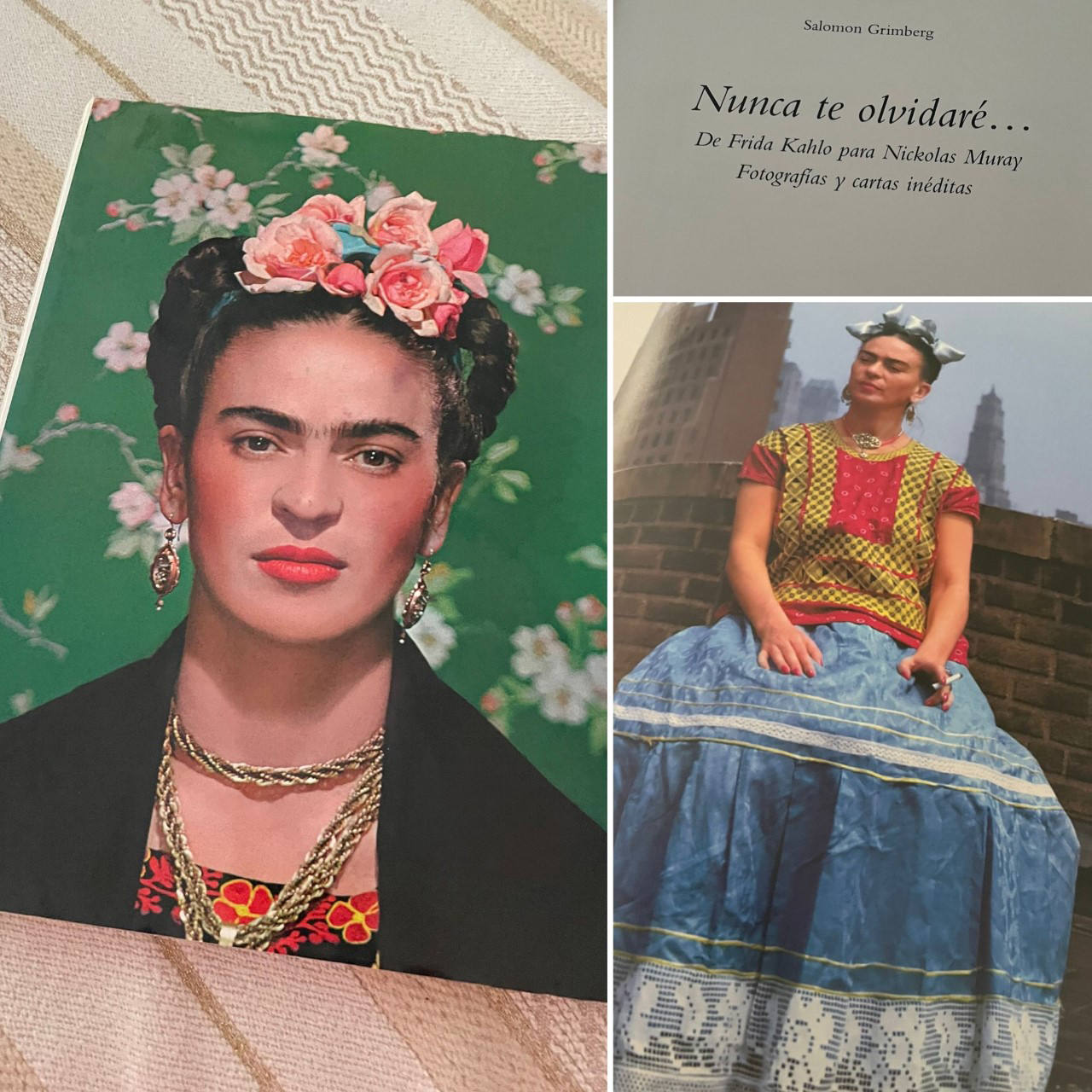 Violeta Ibáñez, de 'Aire Retro'. 'Nunca te olvidaré: De Frida Kahlo para Nickolas Muray', de Salomon Grimberg. «Un montón de cartas bonitas y una colección de fotos en las que Frida irrumpe en la sociedad americana con estilismos típicos del folclore mexicano simplemente para romper y marcar la diferencia. Una excentricidad muy meditada. Para mí es uno de los pilares de la moda, marcar la diferencia, innovar, atreverse, probar cosas nuevas... Como veis a Frida le funcionó a la perfección y por eso y por muchas cosas más la adoro. ¡Viva la moda y viva Frida!».