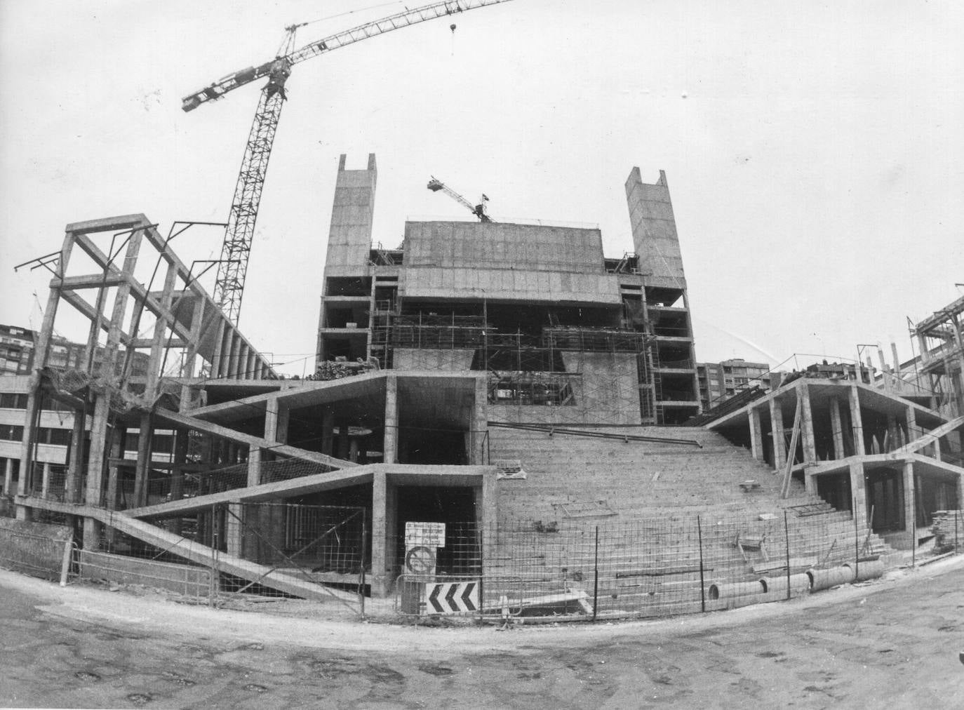 En el año 88 la estructura exterior del edificio ya era reconocible