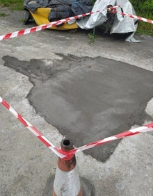 Imagen secundaria 2 - Actuaciones de limpieza en Calajorcos y la bolera y reparación de la vía en Ranero.