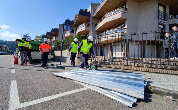 Comienzan los preparativos del derribo parcial del Tenis a la espera del desalojo