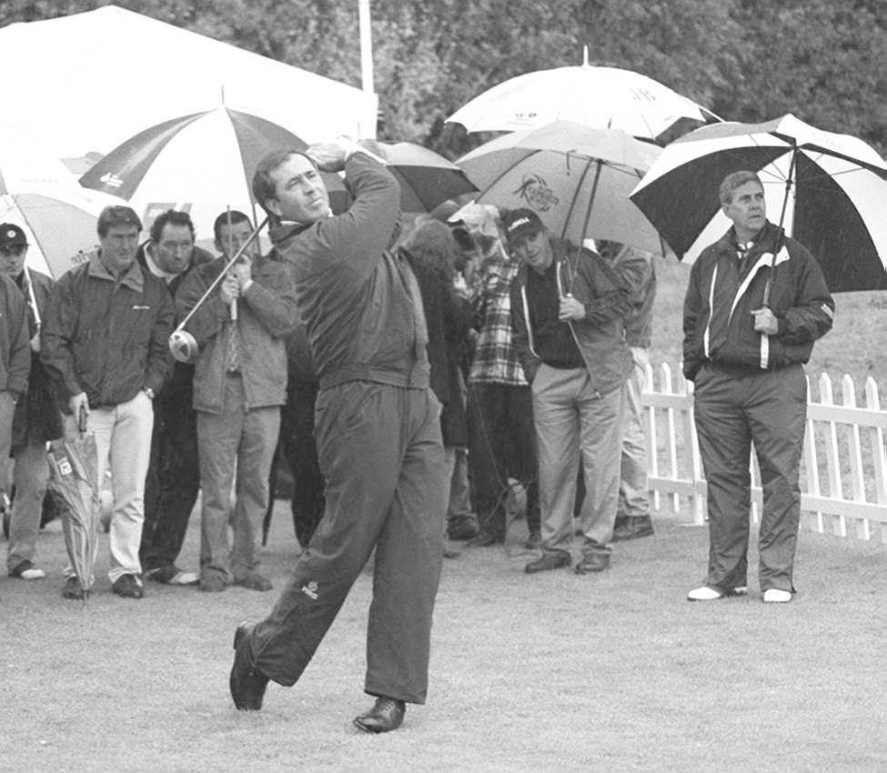 25/02/1999 Severiano Ballesteros en el II Torneo del Circuito Oki Telepizza de golf celebrado en Pedreña