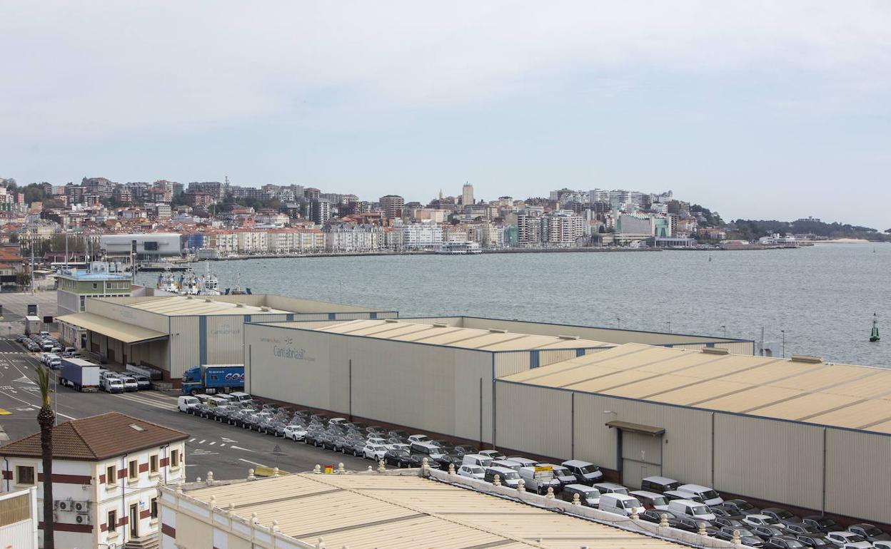 Zona Franca en los terrenos de la zona porturia de Santander. 