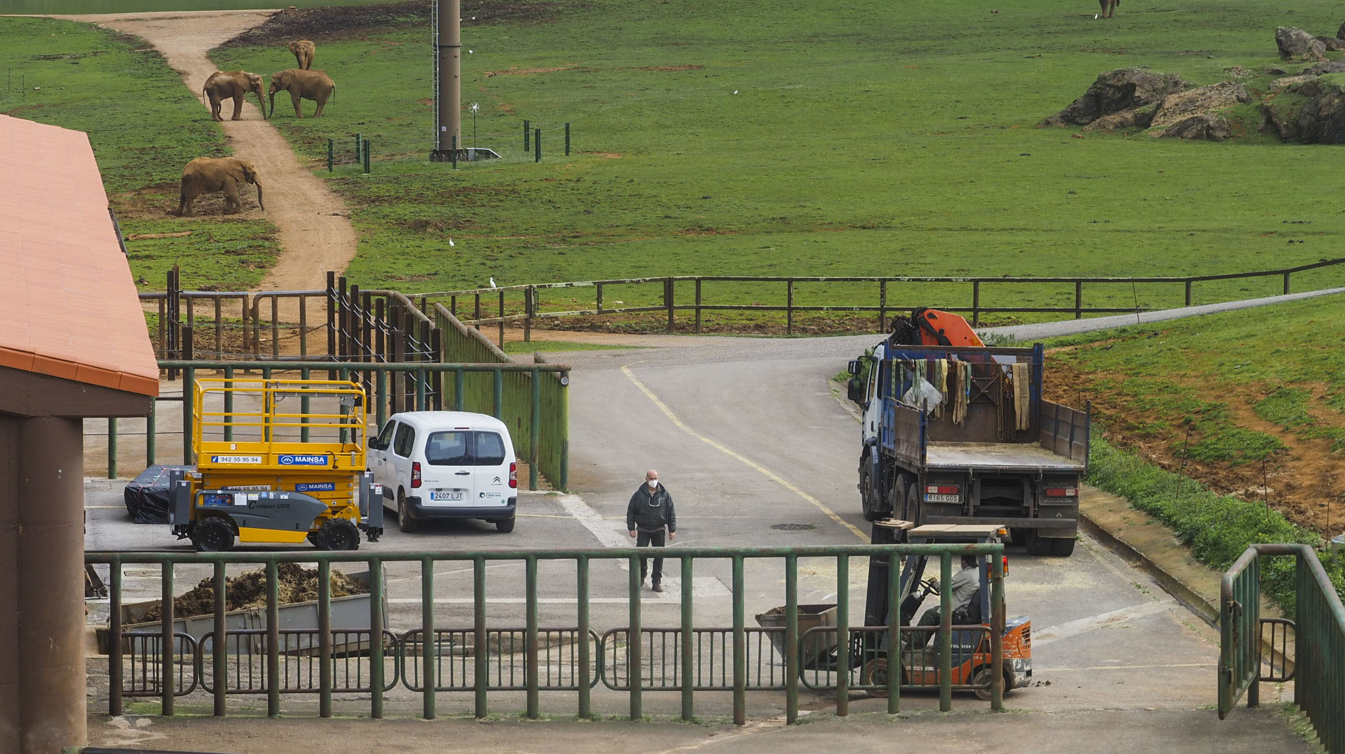 Instalaciones de los elefantes en el Parque de la Naturaleza de Cabárceno, dependiente de Cantur. 