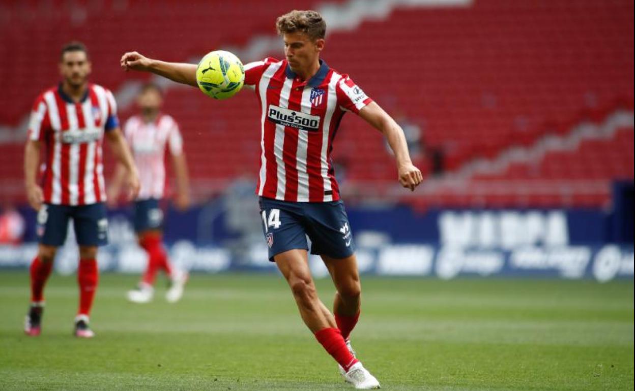 Marcos Llorente, durante el duelo entre Atlético y Osasuna.