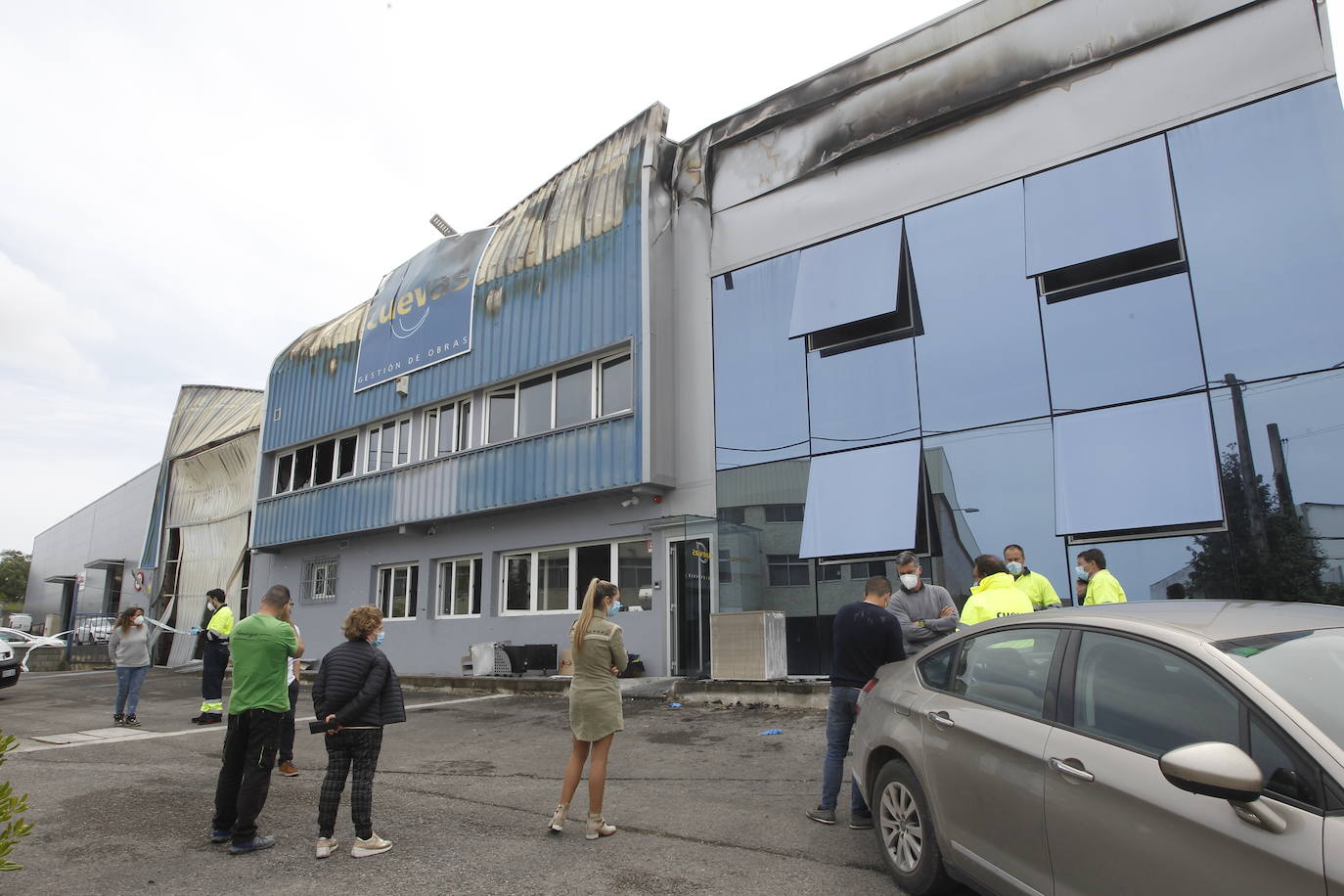 Fotos: Así ha quedado la nave de Polanco tras el incendio