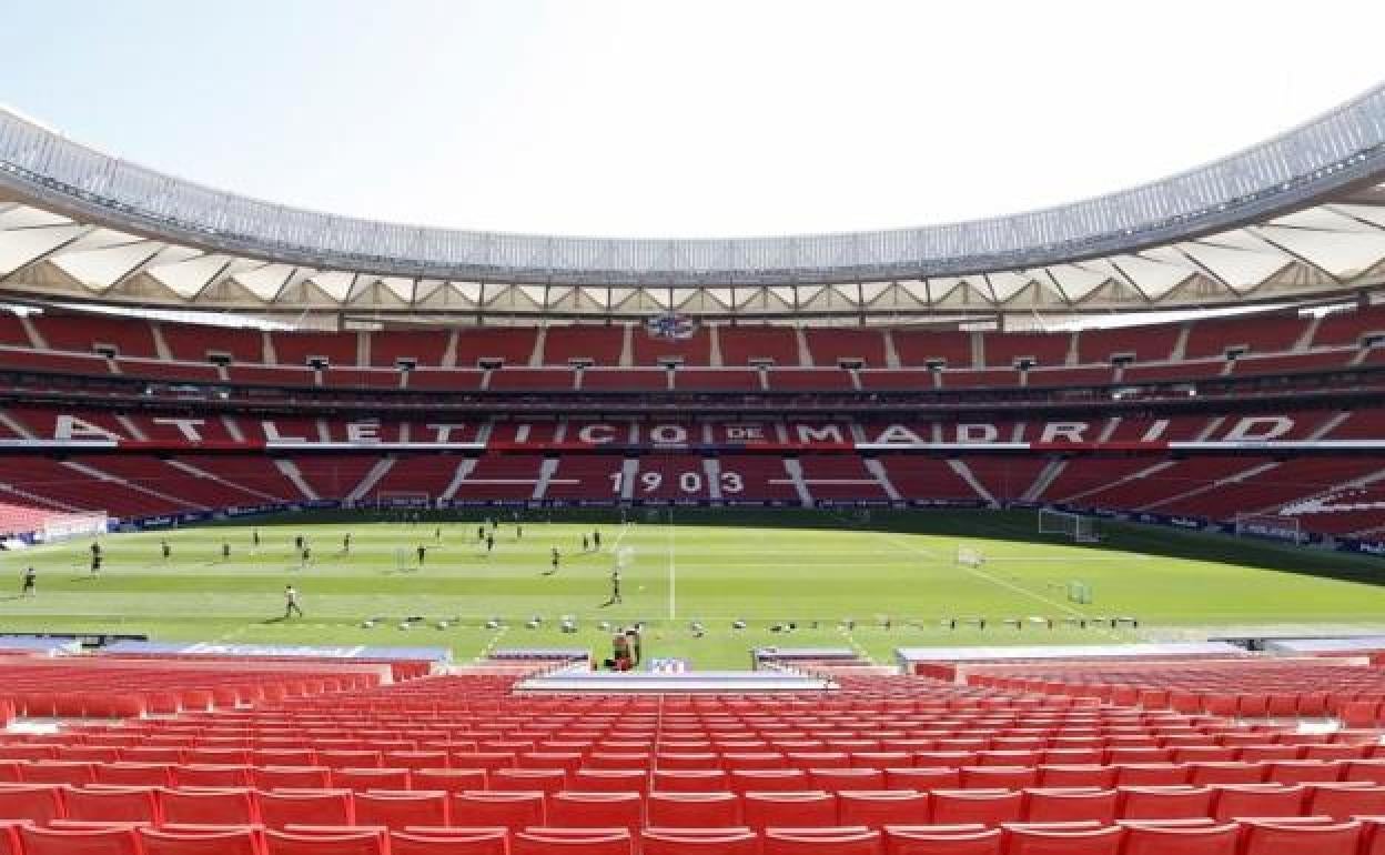 El Metropolitano, el estadio del Atlético, campeón de Liga 2020-21.