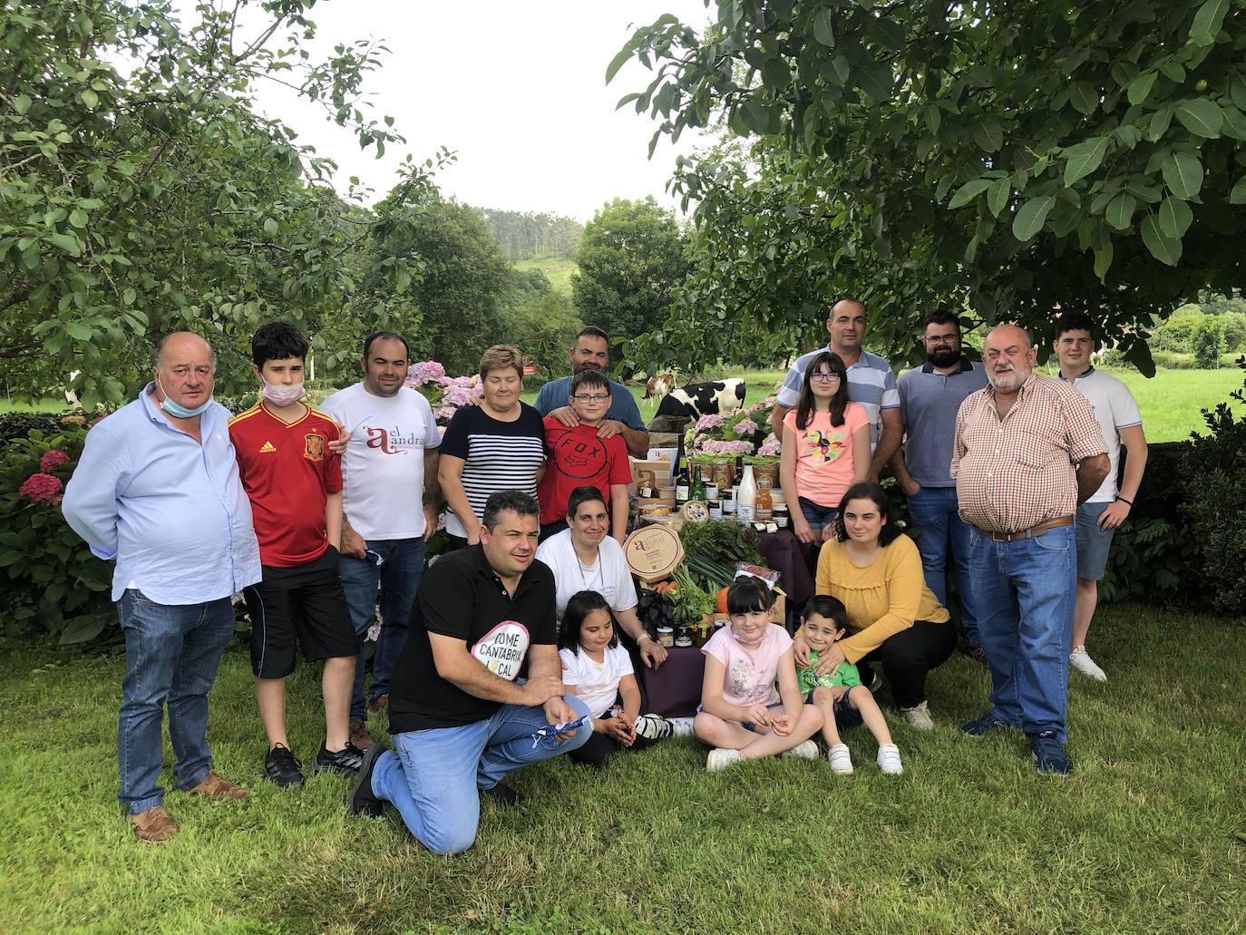 Familia Sainz Santander en la finca El Andral