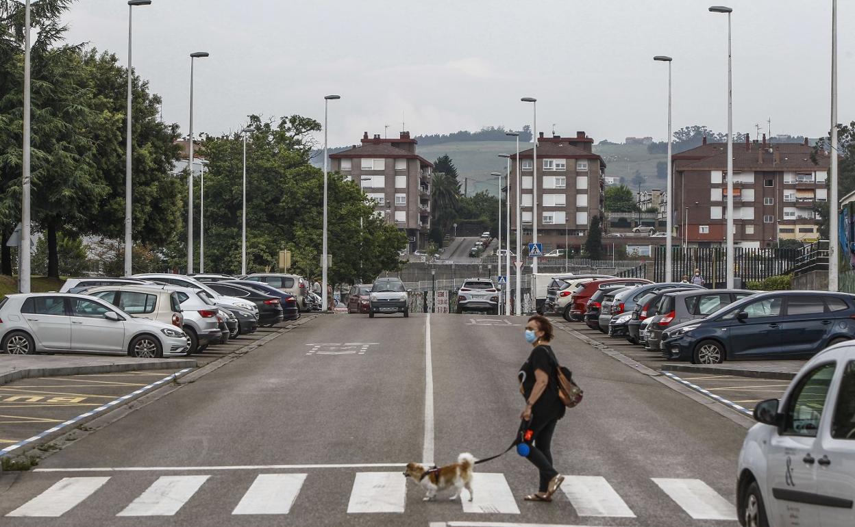 Avenida del Cantábrico, donde se instalará el recinto ferial. 