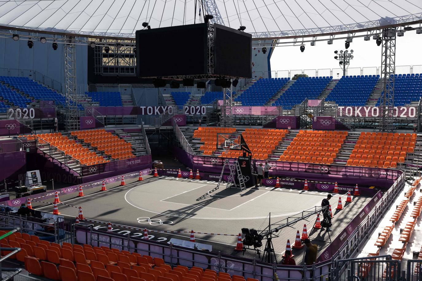 Estadio 'Aomi' en el que se disputará la competición de baloncesto 3x3.