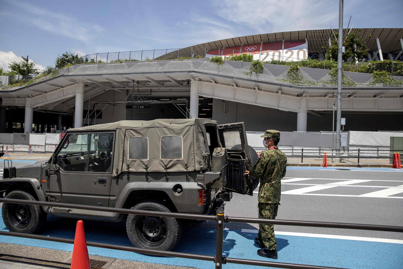 La seguridad es visible en todas las sedes de la Olimpiadas.