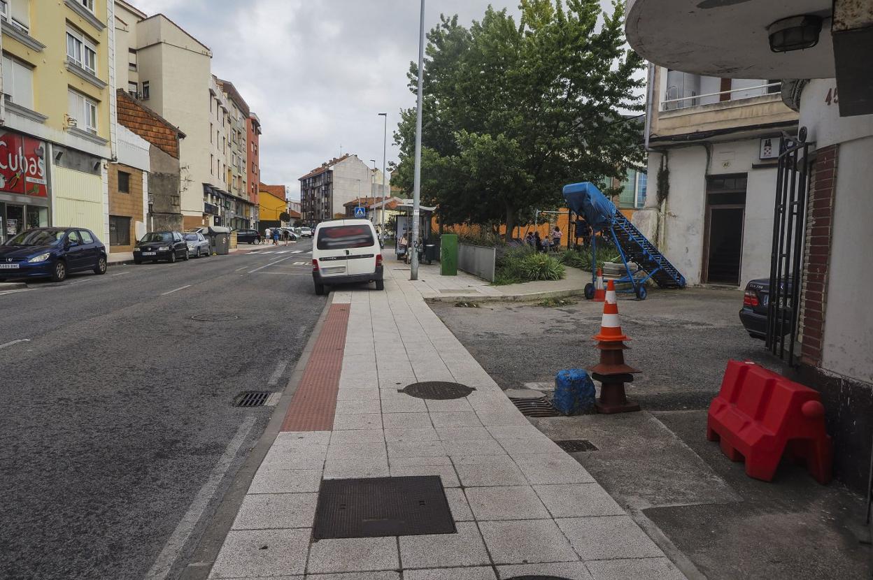 Vista de la calle La Gloria, lugar donde ocurrió el suceso. sane