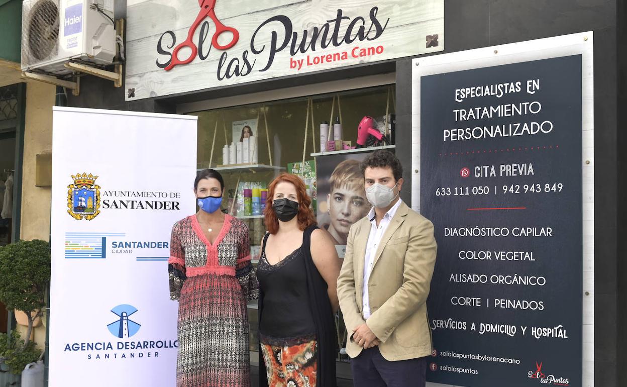 Gema Igual, Lorena Cano y Daniel Portilla.