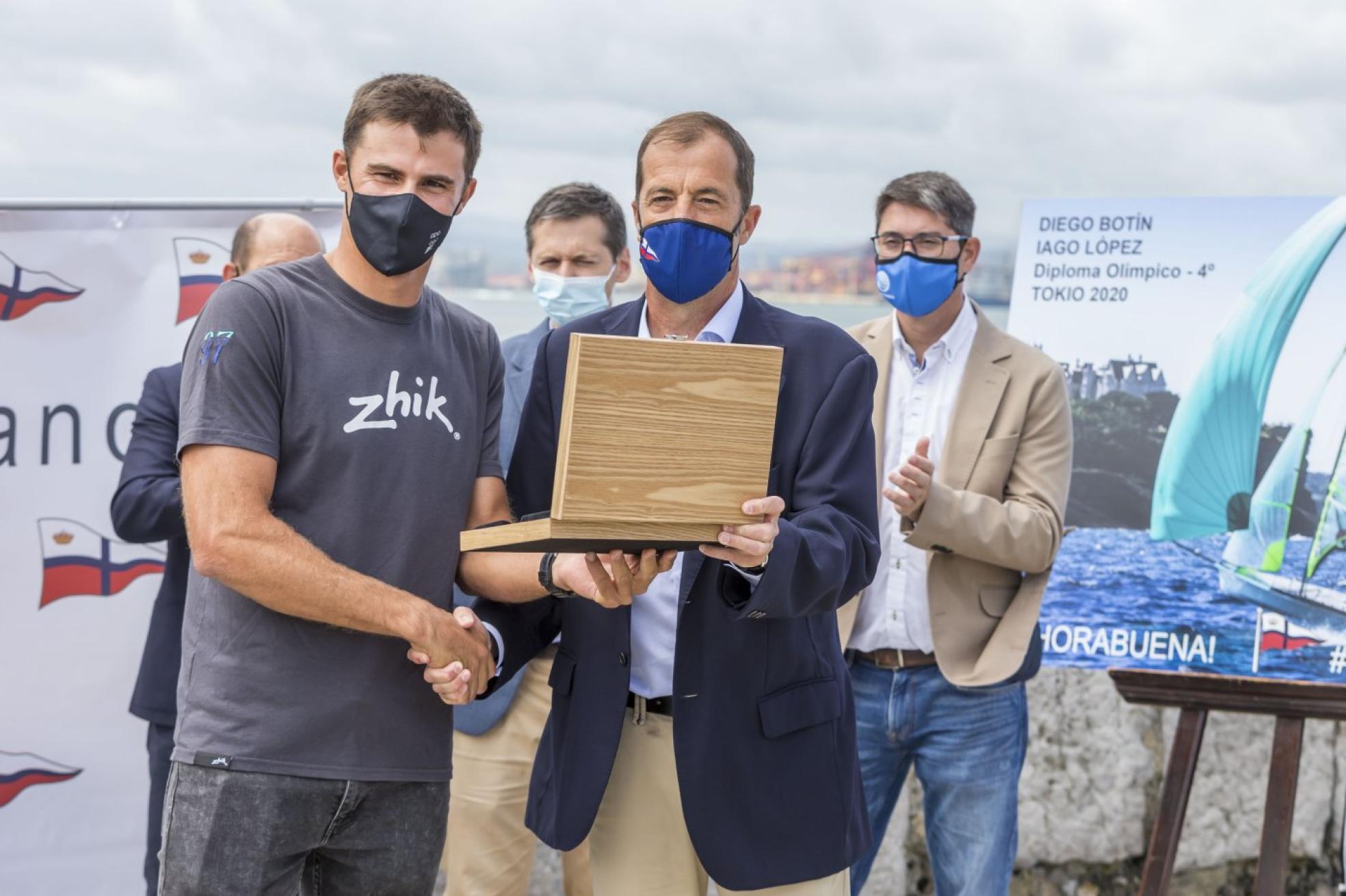 Diego Botín recibió un calido homenaje tras su participación en los Juegos Olímpìcos de Tokio