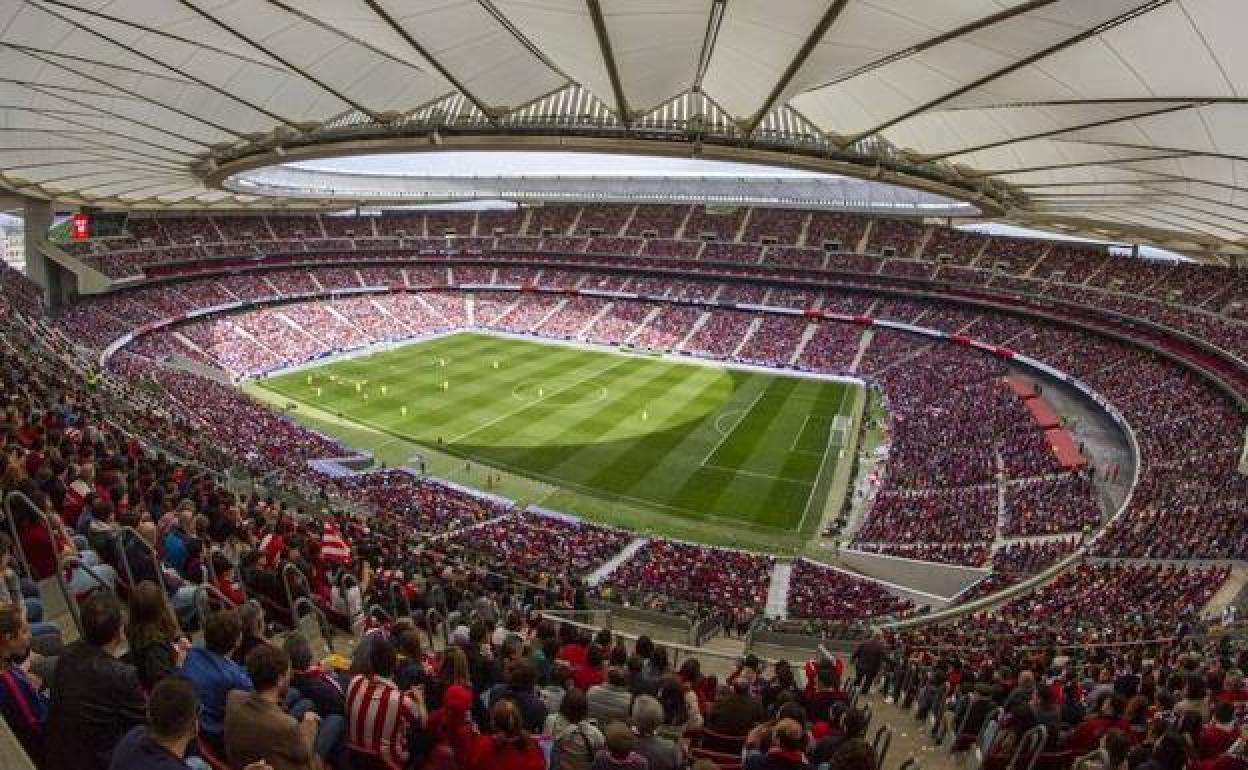 Vista del Wanda Metropolitano en una imagen previa a la pandemia. 