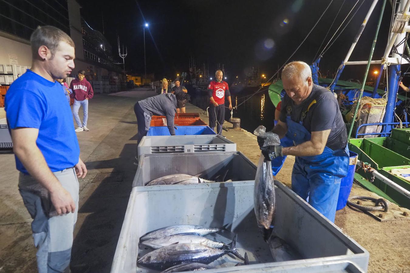 Los pescadores, en su despedida a la campaña de este verano.