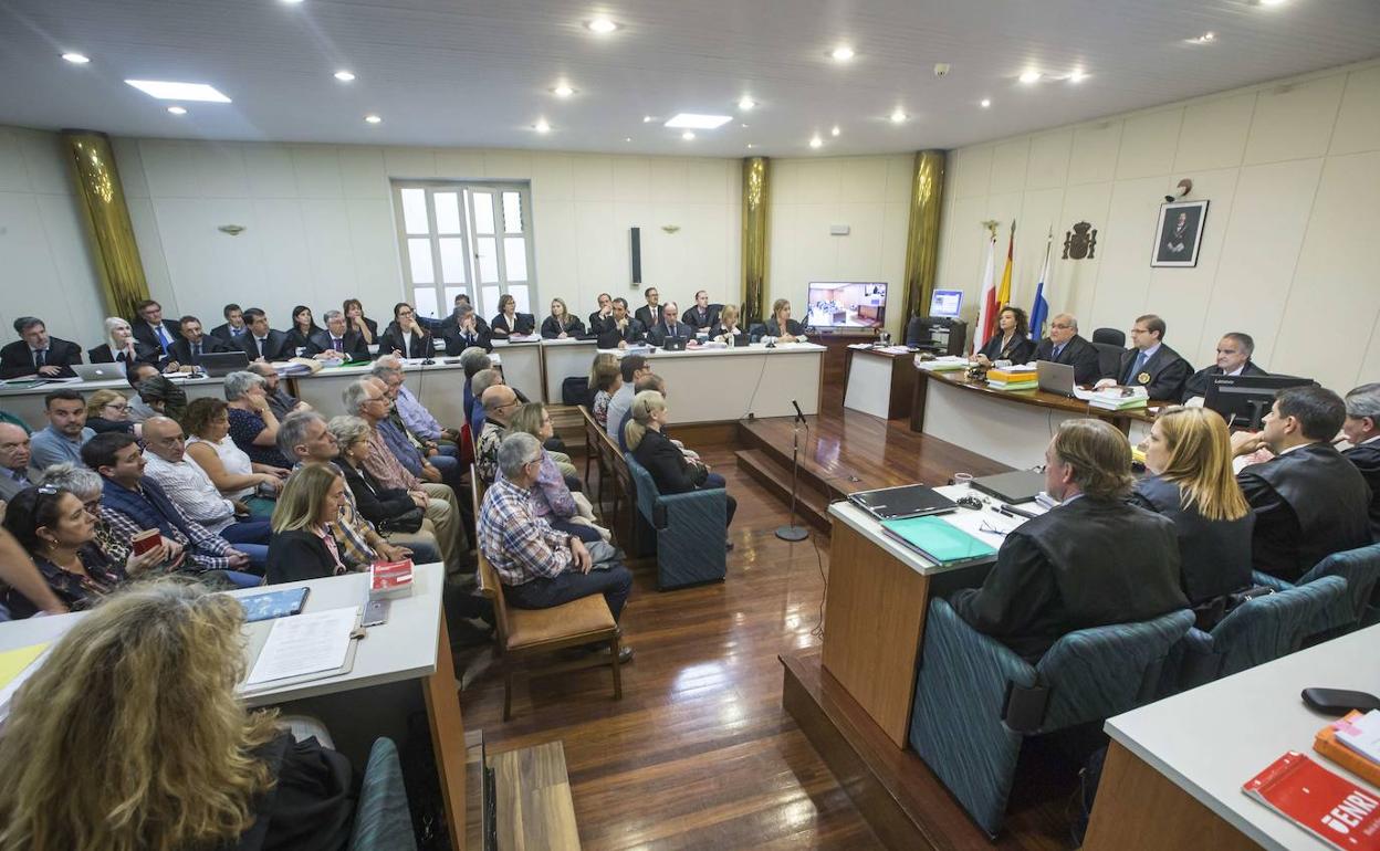 Imagen de 2019 del macrojuicio de la Loma.