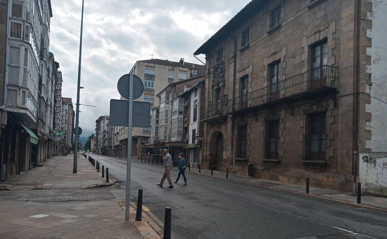 Inicio de la zona de la Avenida Puente de Carlos III que resultará afectada por las obras. 