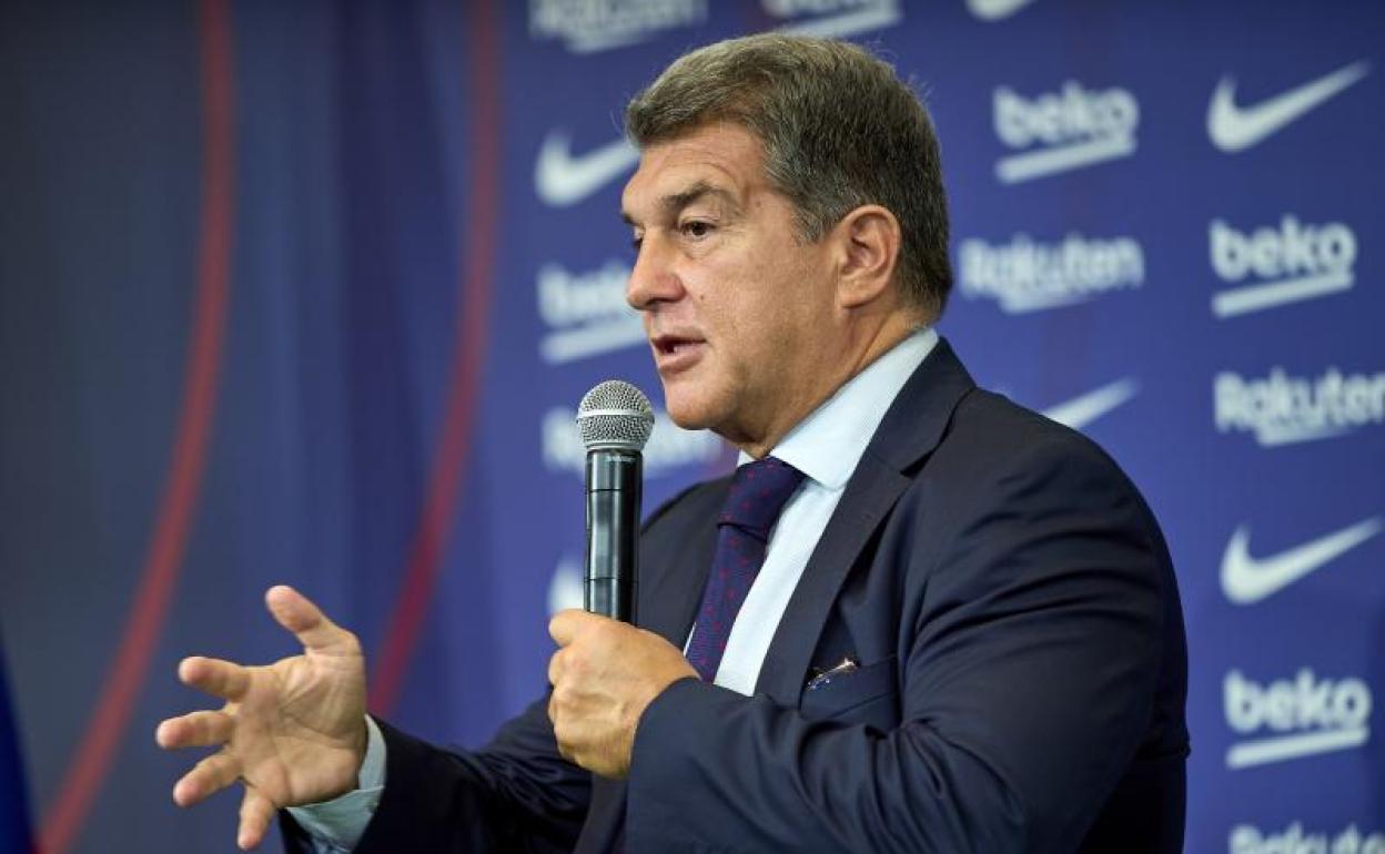 El presidente del Barcelona, Joan Laporta. 