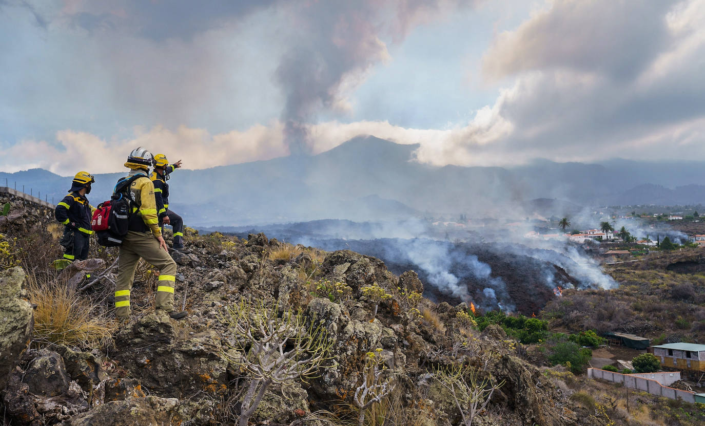 Fotos: Las espectaculares imágenes de la erupción del volcán en La Palma