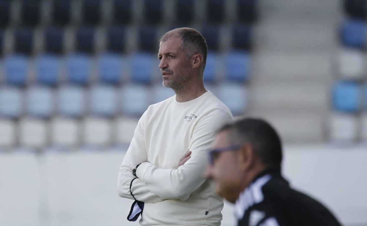 Pablo Casar, el domingo durante el primer partido de la Gimnástica. 