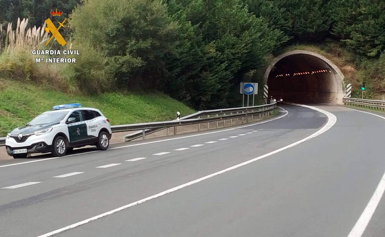 Túnel de Limpias, en la N-629.