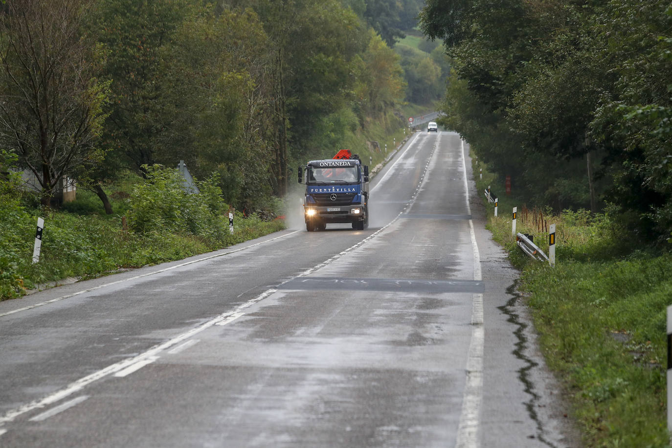 Desde la construcción de la A-67, se ven menos camiones por la carretera N-623.