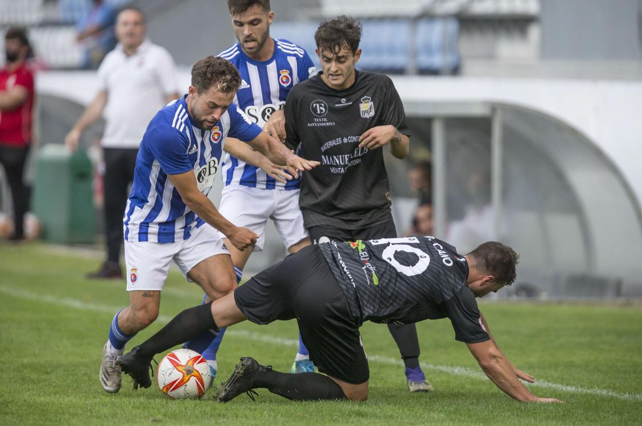 Unai Hernández, en el partido ante el Textil. 