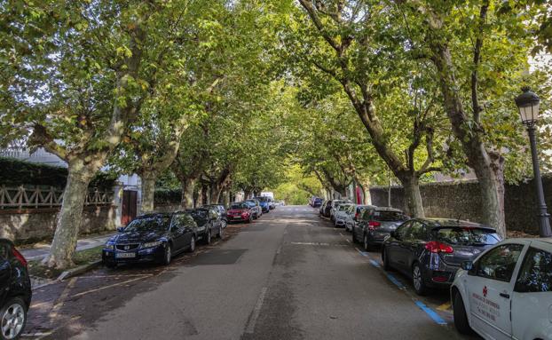 Calle del Duque de Santo Mauro, entre Pérez Galdós y Reina Victoria.