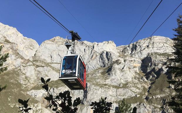 Teleférico de Fuente Dé, en los Picos de Europa.