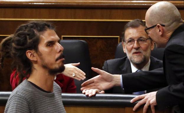 Alberto Rodríguez, en su toma de posesión como diputado. 