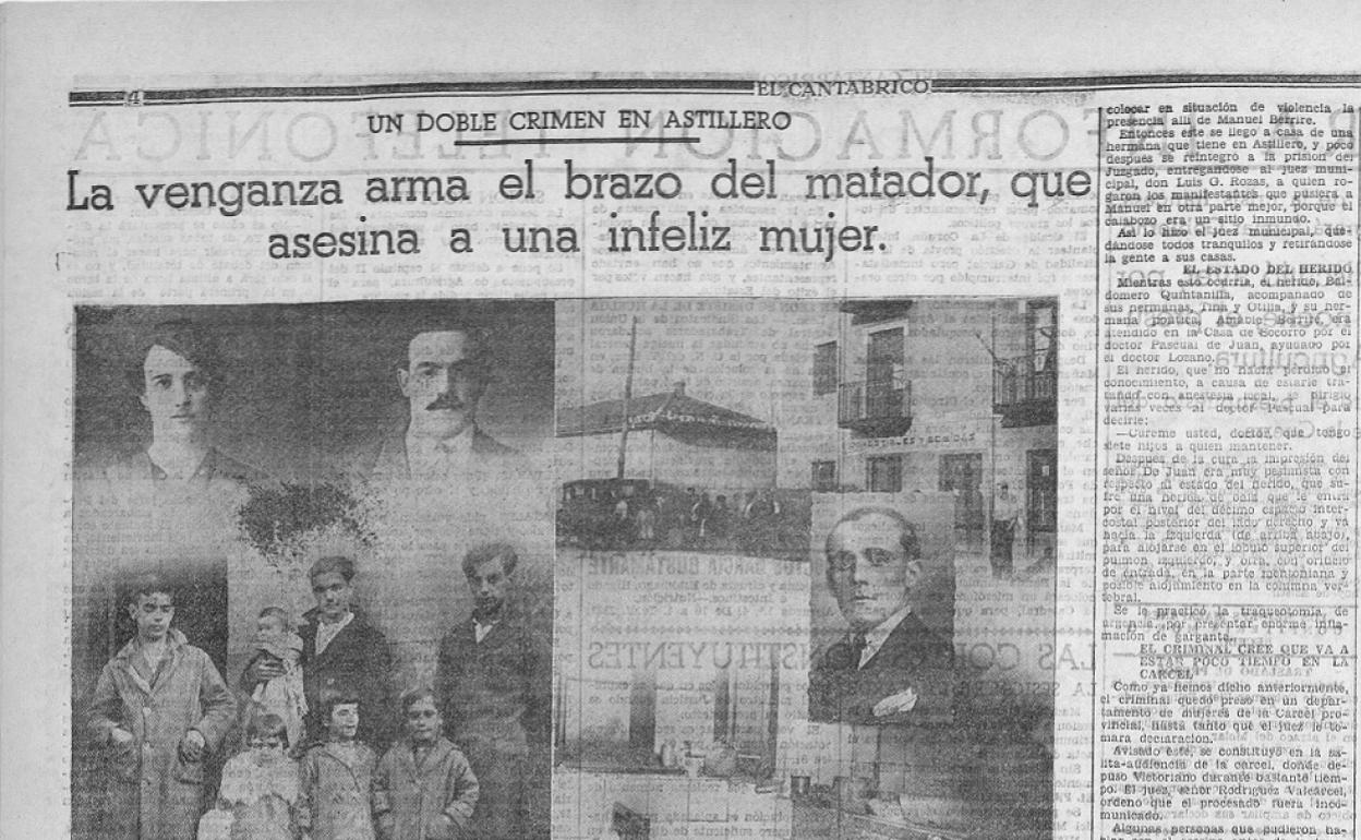 Fragmento de la página de 'El Cantábrico' el 18 de diciembre de 1932