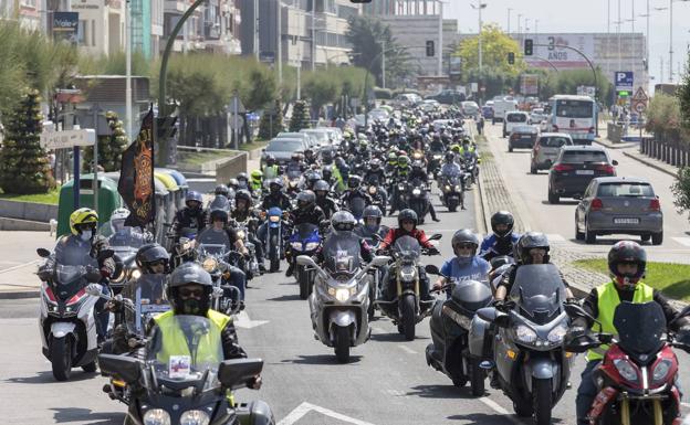 Concentración de motoristas en Santander el pasado mes de junio.