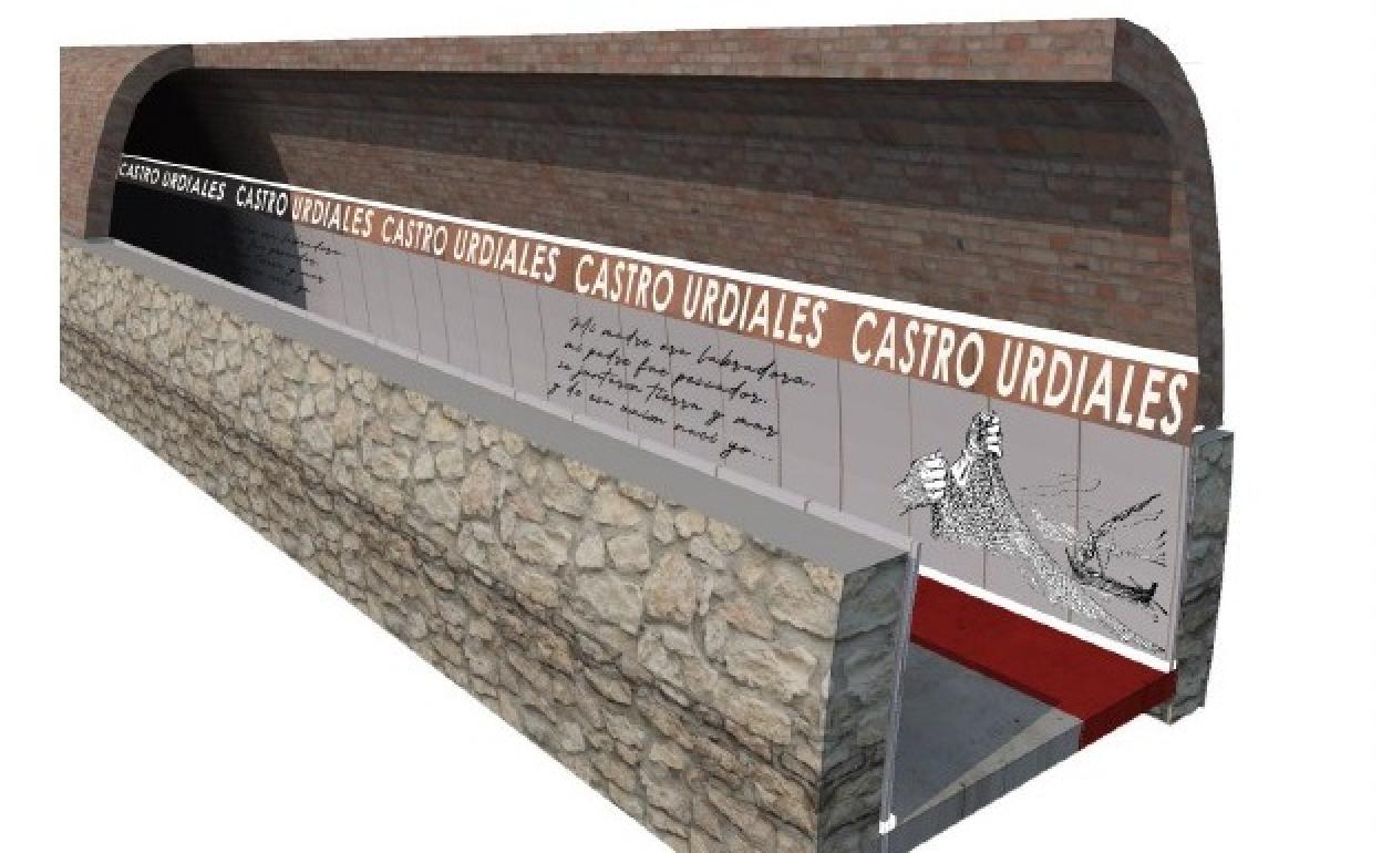 Imagen del proyecto del acondicionamiento del túnel de Vizconde